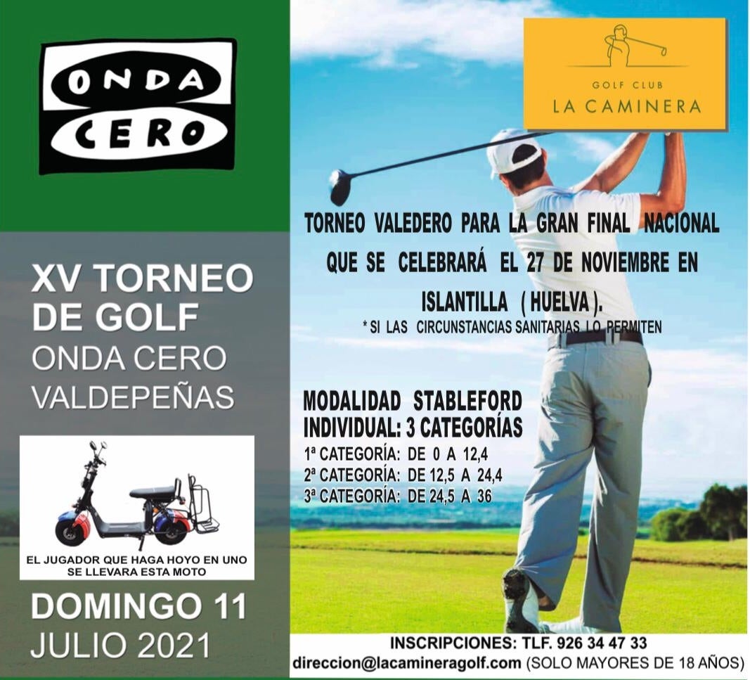 Torneo de Golf Onda Cero Valdepeñas Torneo de Golf Onda Cero Valdepeñas