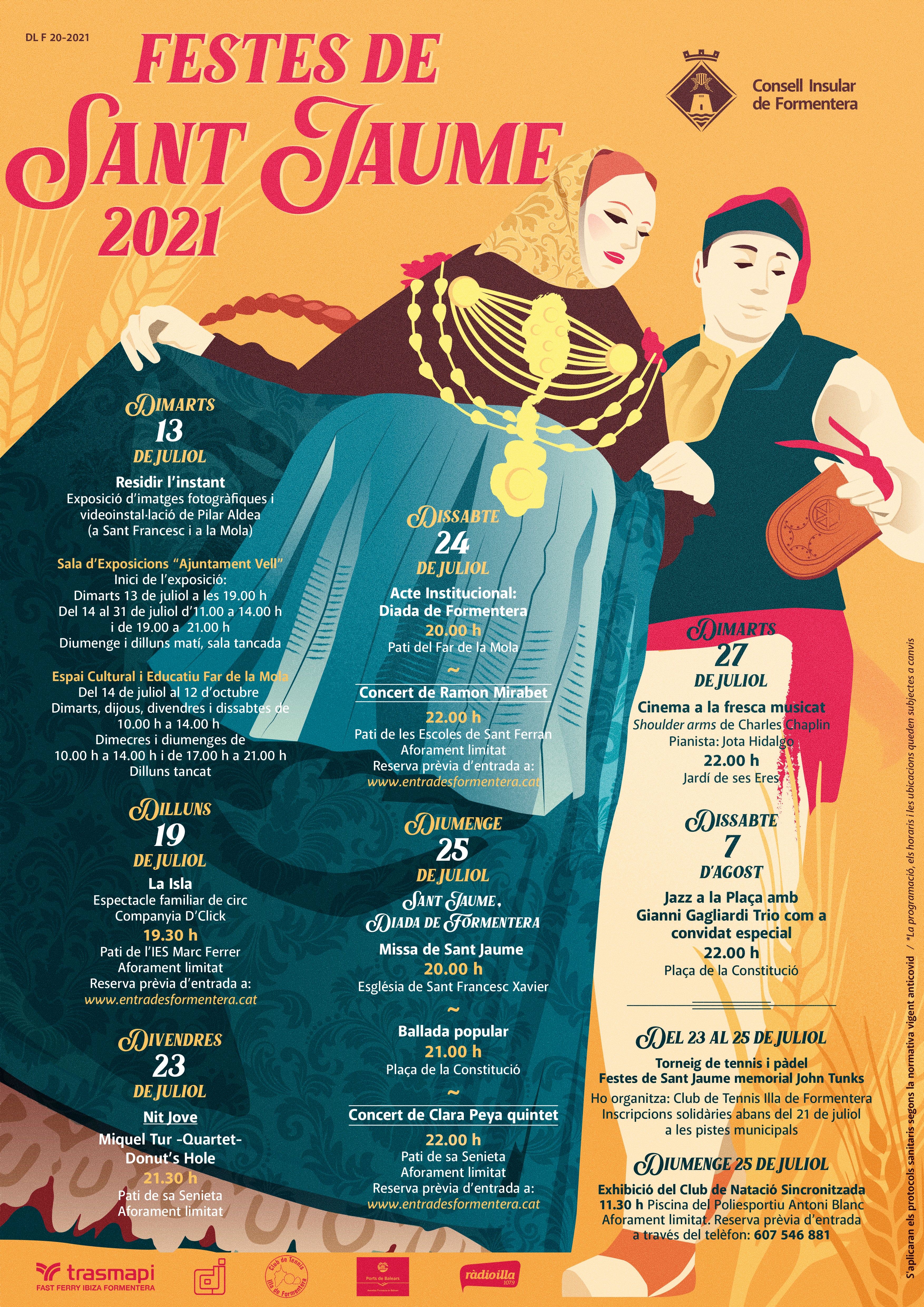 Formentera celebra Sant Jaume desde este martes con actuaciones en vivo, cine y exposiciones Formentera celebra Sant Jaume desde este martes con actuaciones en vivo, cine y exposiciones