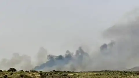 Estabilizado el incendio declarado cerca de Los Barruecos Estabilizado el incendio declarado cerca de Los Barruecos