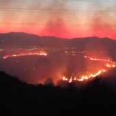 Incendio en Jun, Granada.
