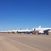 Aviones estacionados en el aeropuerto de Ciudad Real Aviones estacionados en el aeropuerto de Ciudad Real