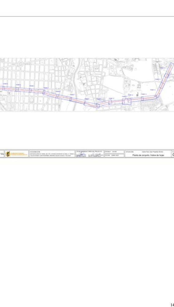 Plano nuevo carril bici de Elche.