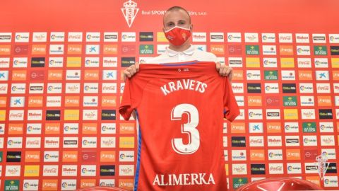 Kravets fue presentado hoy como nuevo jugador del Sporting