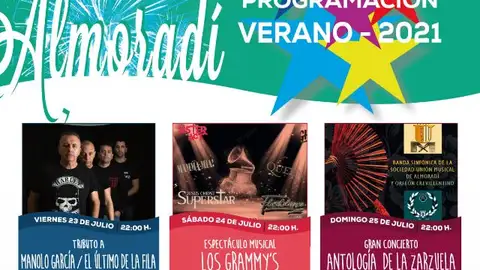 Almoradí programa espectáculos al aire libre durante todo el mes de julio verano 2021 fiestas