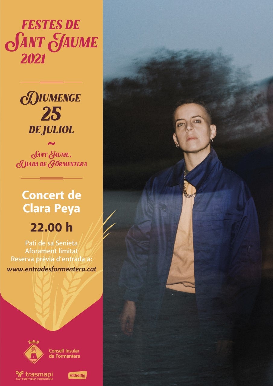 Clara Peya ofrecerá un concierto el día de Sant Jaume en Formentera Clara Peya ofrecerá un concierto el día de Sant Jaume en Formentera