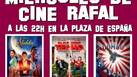 Rafal apuesta por la cultura segura con el retorno a la Plaza de España de los ‘Miércoles de cine’ este verano cine