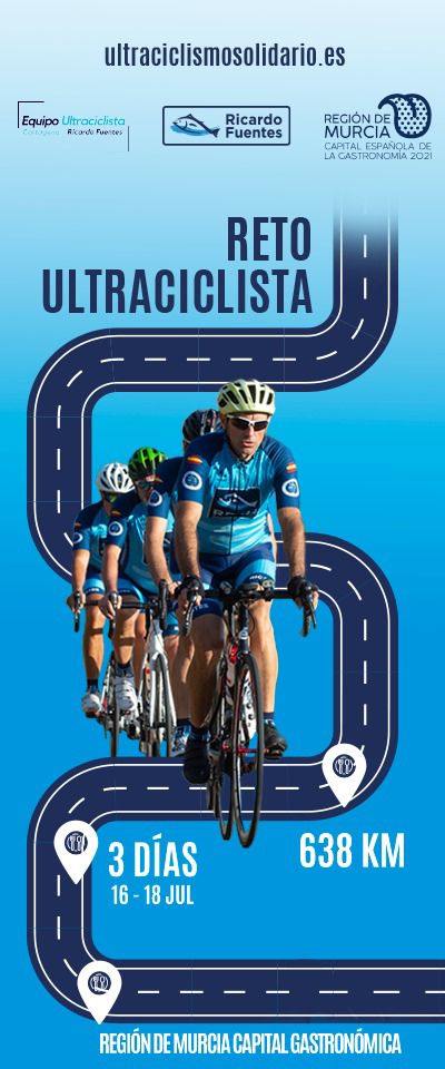 Deporte, Solidaridad y Gastronomía con el equipo ultraciclista Cartagena-Ricardo Fuentes Deporte, Solidaridad y Gastronomía con el equipo ultraciclista Cartagena-Ricardo Fuentes