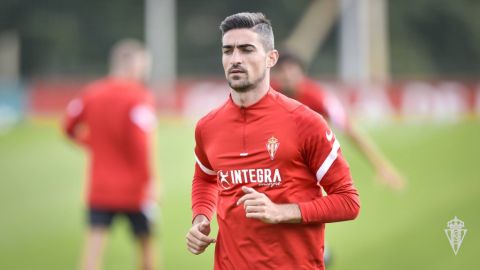 Borja L&oacute;pez, jugador del Sporting