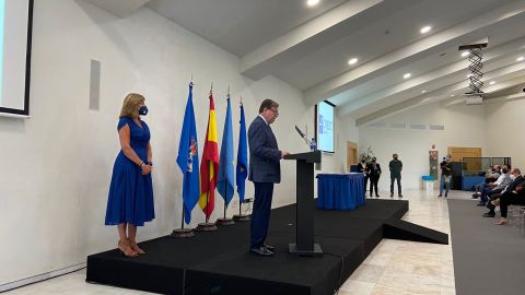 Alfredo Canteli en el Palacio de Congresos.