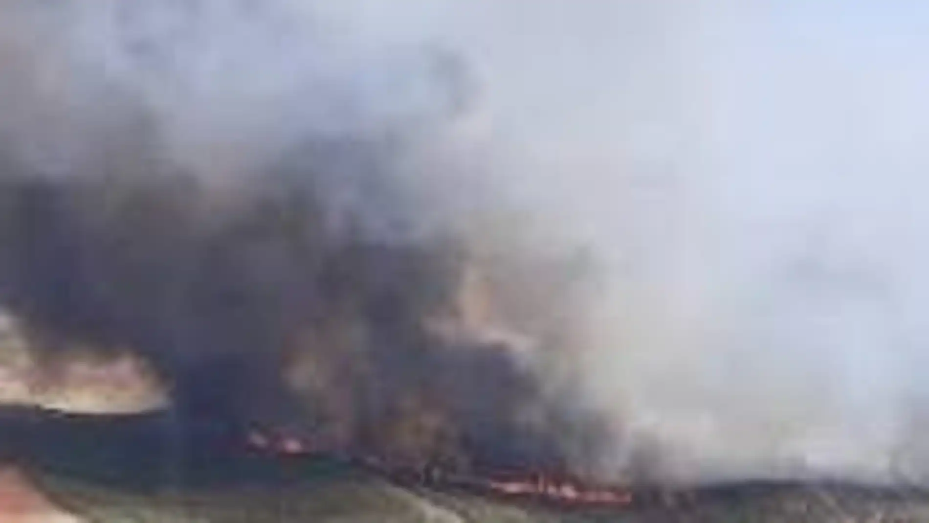 Casi medio centenar de bomberos y nueve medios aéreos combaten un incendio declarado en Belalcázar Casi medio centenar de bomberos y nueve medios aéreos combaten un incendio declarado en Belalcázar