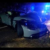 Imágenes del estado del Aston Martin tras el siniestro