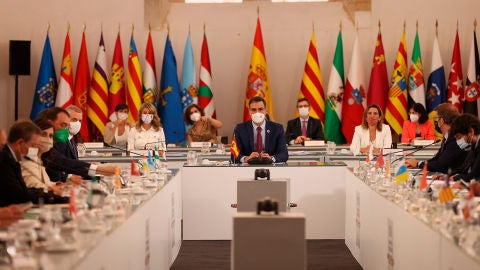 El presidente del Gobierno, Pedro Sánchez durante la XXIV Conferencia de Presidentes.