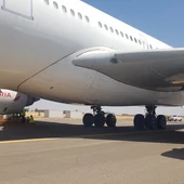 Imagen avión Iberia A340 en el Aeropuerto de Ciudad Real Imagen avión Iberia A340 en el Aeropuerto de Ciudad Real