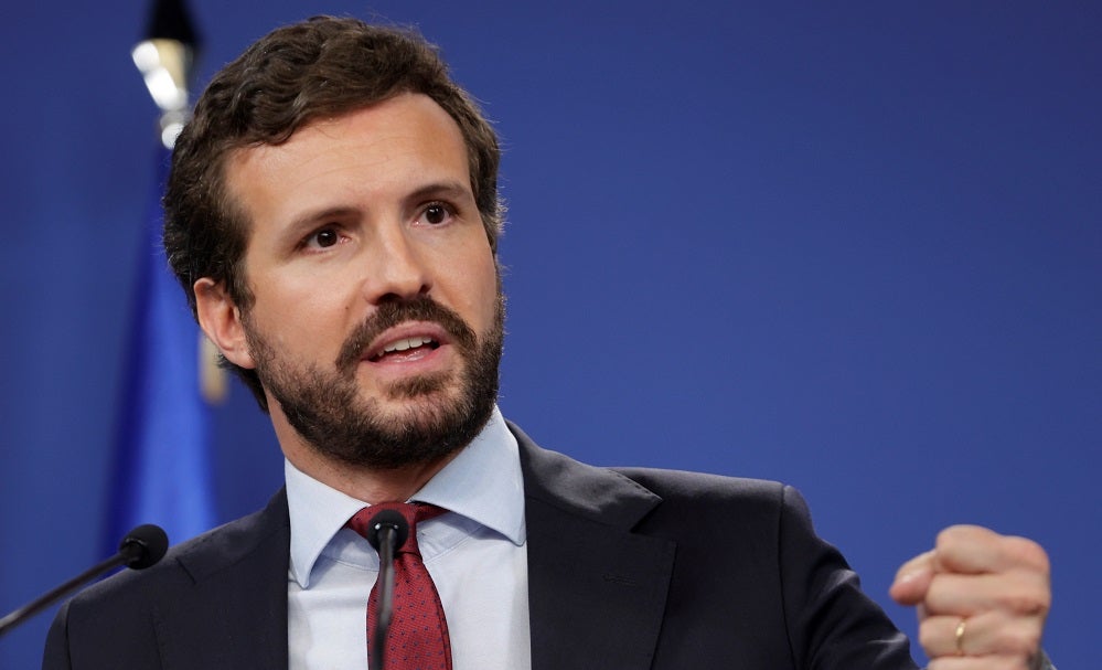 Pablo Casado apoya al Gobierno en las labores de repatriación de Afganistán pero pide a Sánchez que "rinda cuentas" en el Congreso Pablo Casado apoya al Gobierno en las labores de repatriación de Afganistán pero pide a Sánchez que "rinda cuentas" en el Congreso