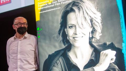 Jos&eacute; Luis Rebordinos, director del Festival de San Sebasti&aacute;n, presenta el cartel de la edici&oacute;n 2021