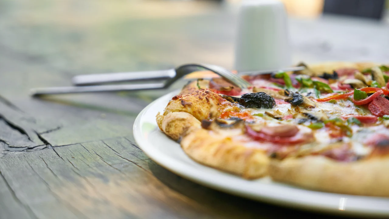Imagen de archivo de una pizza