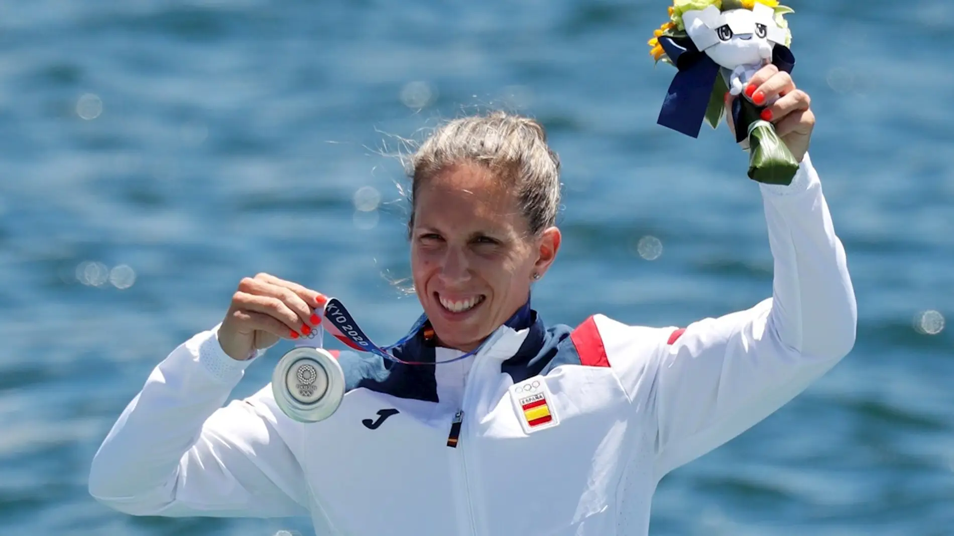 Teresa Portela, ganadora de la medalla de plata en piragüismo K1 
