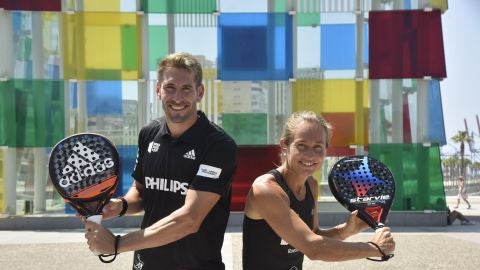 Alex Ruiz y Carolina Navarro, en Málaga, sede del World Padel Tour