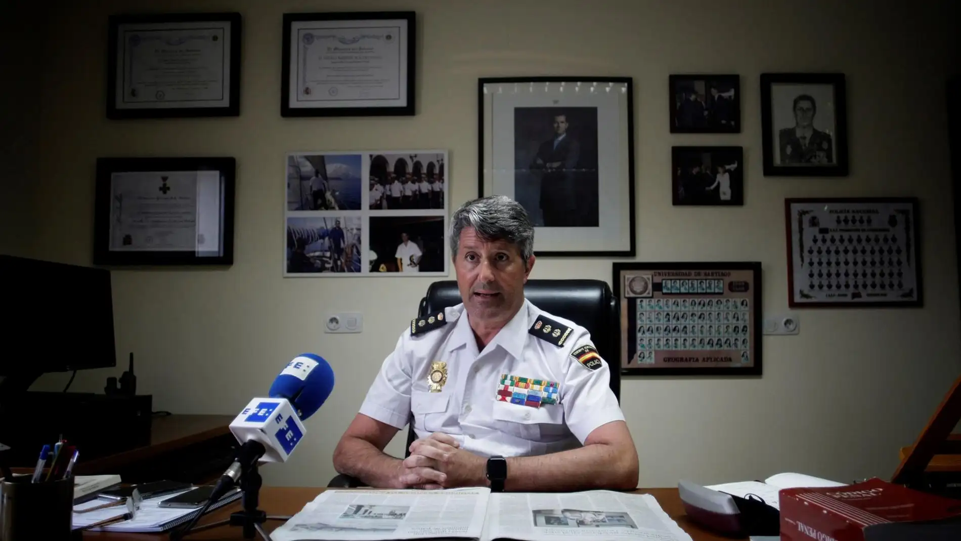 El comisario jefe de la Brigada Provincial de la Policía Judicial de A Coruña, Pedro Agudo