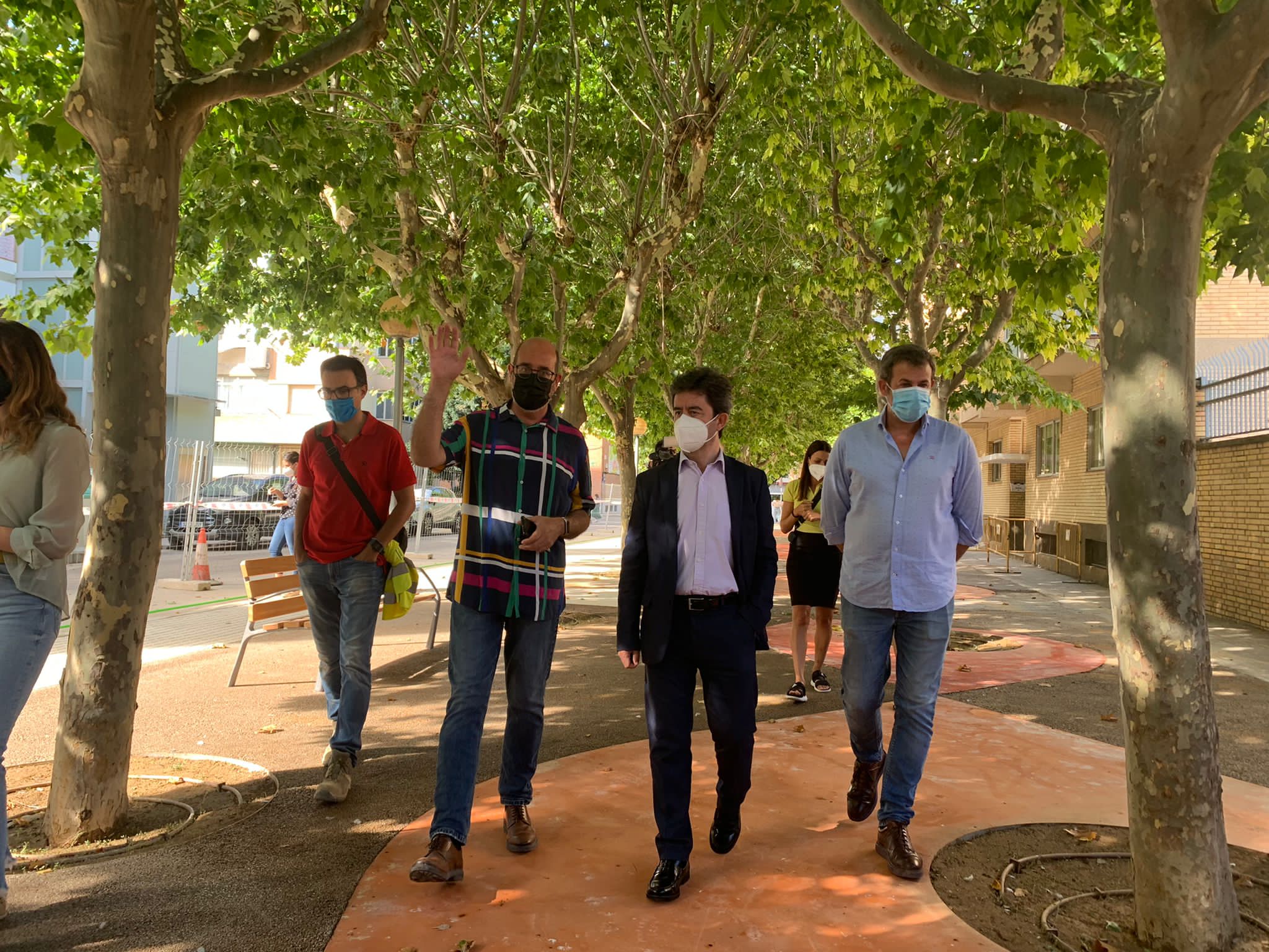 La calle Pedro Sopena recupera espacio para el peatón La calle Pedro Sopena recupera espacio para el peatón