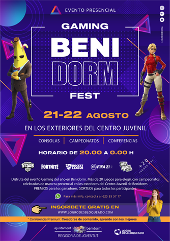 El Gaming Benidorm Fest se celebrará los días 21 y 22 de agosto El Gaming Benidorm Fest se celebrará los días 21 y 22 de agosto