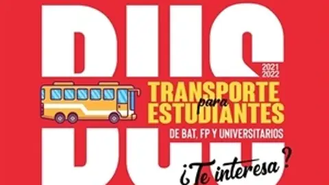 Cartel bus estudiantes La Nucía Cartel bus estudiantes La Nucía