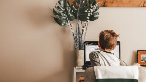 Ni&ntilde;o en ordenador