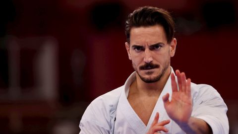 Damián Quintero, karateka español, en los Juegos Olímpicos de Tokio 2020