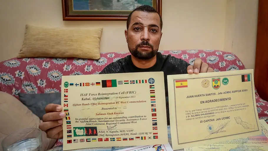 Shuliman Shah Karwan, traductor afgano Shuliman Shah Karwan, traductor afgano