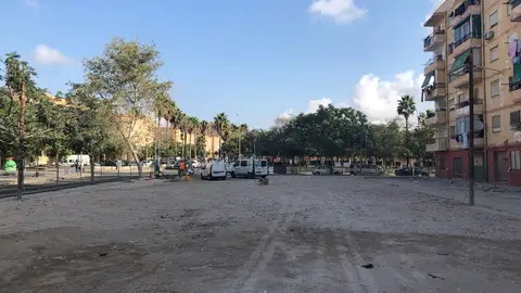 Solar que acogía el edificio derribado Solar que acogía el edificio derribado