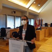 Eva María Masías durante la rueda de prensa