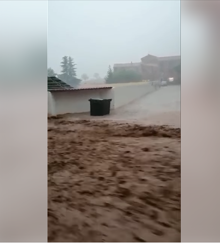 Las tormentas dejan importantes daños en Albarracín Las tormentas dejan importantes daños en Albarracín