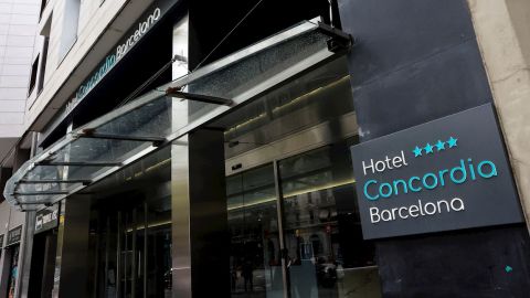 Fachada del hotel de Barcelona en el que ha aparecido el cadáver de un niño de dos años Fachada del hotel de Barcelona en el que ha aparecido el cadáver de un niño de dos años