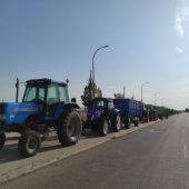 Tractorada de protesta en Valdepeñas contra los precios fijados para la uva
