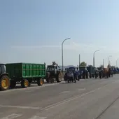 Concentración de tractores en Valdepeñas Concentración de tractores en Valdepeñas