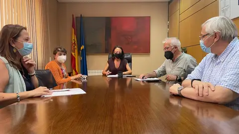 Reunión de la consejera Melania Álvarez con representantes de CERMI-Asturias Reunión de la consejera Melania Álvarez con representantes de CERMI-Asturias