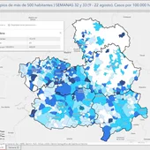 Mapa casos totales 16 al 22 de agosto Mapa casos totales 16 al 22 de agosto