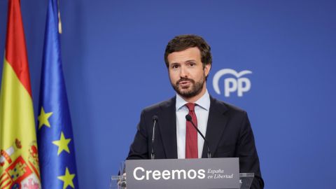 El presidente del Partido Popular, Pablo Casado.