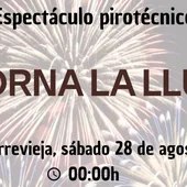 Torrevieja acoge este sábado un castillo de fuegos artificiales dentro del programa "Torna la Llum" de la diputación Torrevieja acoge este sábado un castillo de fuegos artificiales dentro del programa "Torna la Llum" de la diputación