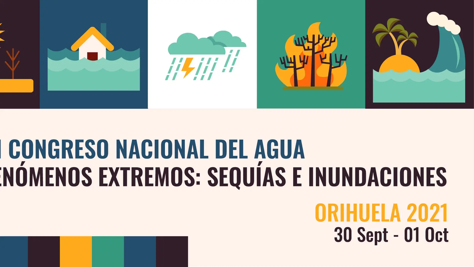 El III Congreso Nacional del Agua de Orihuela versará sobre ‘Fenómenos extremos: sequía e inundaciones’      