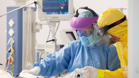 Imagen hospital durante la pandemia