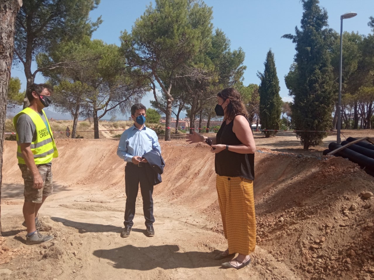 Avanzan las obras del “Pump Truck”, el circuito para bicicletas y patines de Huesca Avanzan las obras del “Pump Truck”, el circuito para bicicletas y patines de Huesca