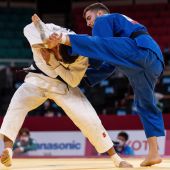 Combate de Judo entre Uchkun Kuranbaev y Sergio Ibáñez