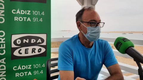 Andr&eacute;s Alc&aacute;ntara, presidente de la Pe&ntilde;a Nazarena de Chiclana