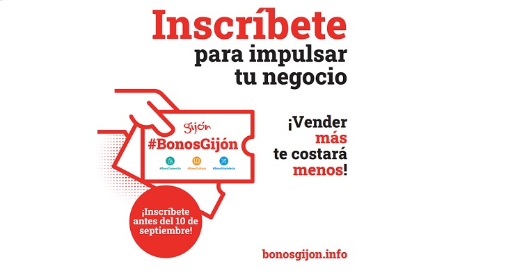 "Cuantos más mejor". Impulsa confía en incrementa los comercios adheridos al programa Bonos Gijón "Cuantos más mejor". Impulsa confía en incrementa los comercios adheridos al programa Bonos Gijón