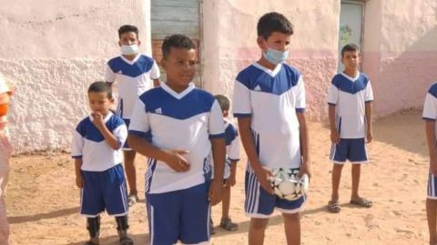 Niños saharauis en los campos de refugiados de Tinduf