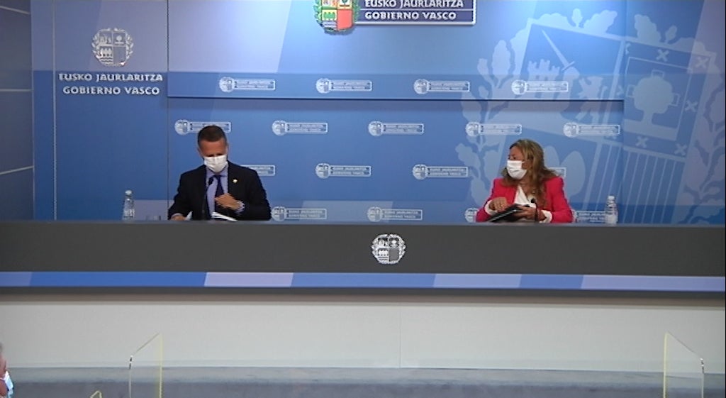 Euskadi aumenta los aforos a partir del 1 de septiembre: 60% en comercio, 50% en hostelería y 30% en recintos de más de 5 mil personas Euskadi aumenta los aforos a partir del 1 de septiembre: 60% en comercio, 50% en hostelería y 30% en recintos de más de 5 mil personas