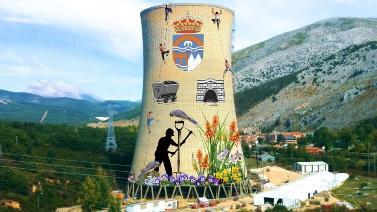 Proponen un mural y un rocódromo para la térmica de Velilla