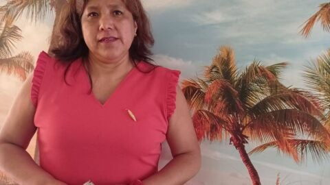 Roxana Cavero, presidenta de la Asociaci&oacute;n de Los Milagros