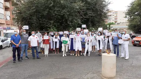 Una de las concentraciones de la Junta de Personal del Departamento de Salud de Alicante Una de las concentraciones de la Junta de Personal del Departamento de Salud de Alicante